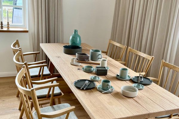  Fährmanns Hüs Wohnung Achterdeck Nebel - Wohnzimmer