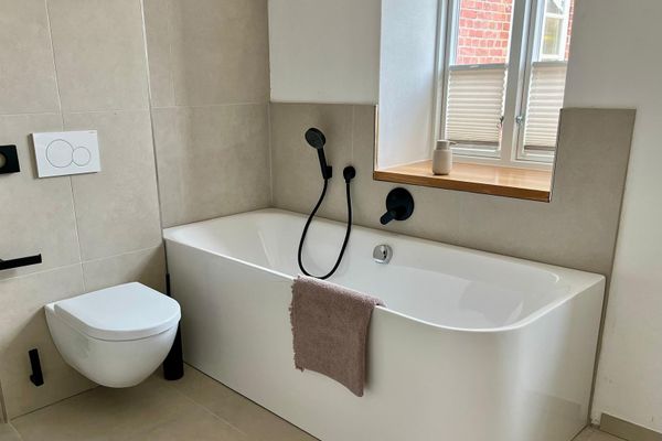  Fährmanns Hüs Wohnung Achterdeck Nebel - Badezimmer