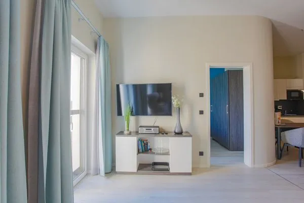 Ferienwohnung Marco Polo Ostseebad Wustrow ZweiWasser Alte Seefahrtschule Wohnbereich  Marco Polo Suite