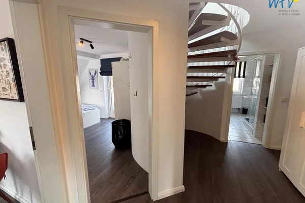 Flur Haus Nordstern Ferienwohnung Hummerhütte