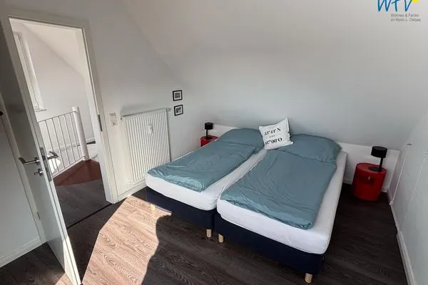 Schlafzimmer Haus Nordstern Ferienwohnung Hummerhütte