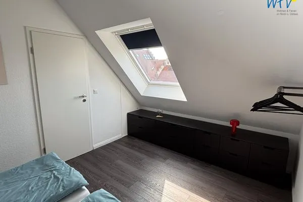 Schlafzimmer Haus Nordstern Ferienwohnung Hummerhütte