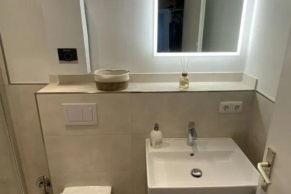 Badezimmer Haus Nautica Ferienwohnung 215