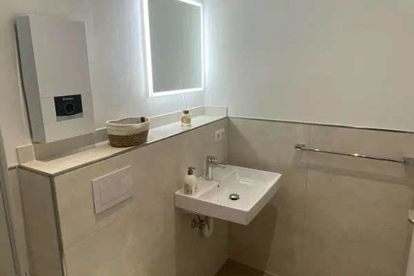 Badezimmer Haus Nautica Ferienwohnung 215