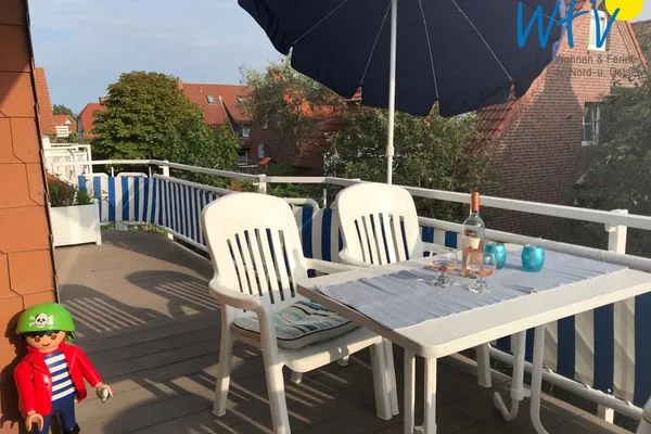 Balkon Juist Zauber - Haus 2 Ferienwohnung Caprasse