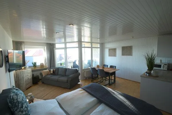 Wohnzimmer  Ferienwohnung Strandperle