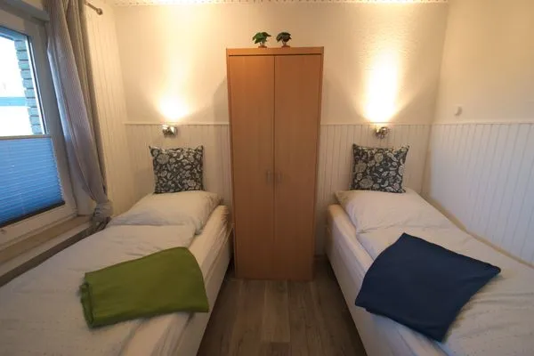 Schlafzimmer  Ferienwohnung Strandperle