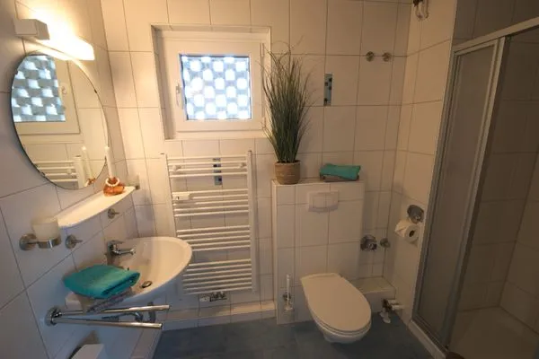 Badezimmer  Ferienwohnung Strandperle