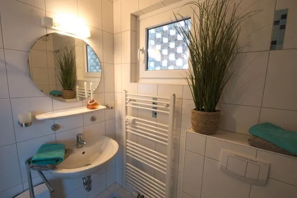 Badezimmer  Ferienwohnung Strandperle