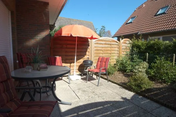 Terrasse  Ferienwohnung Muschel