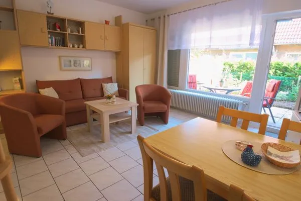 Wohnzimmer  Ferienwohnung Muschel