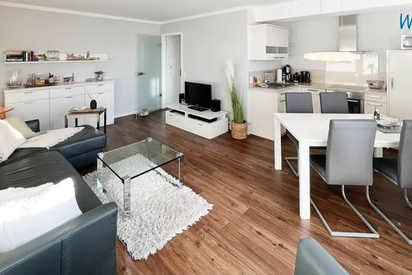 Wohnzimmer Haus Anna See Ferienwohnung Südperle