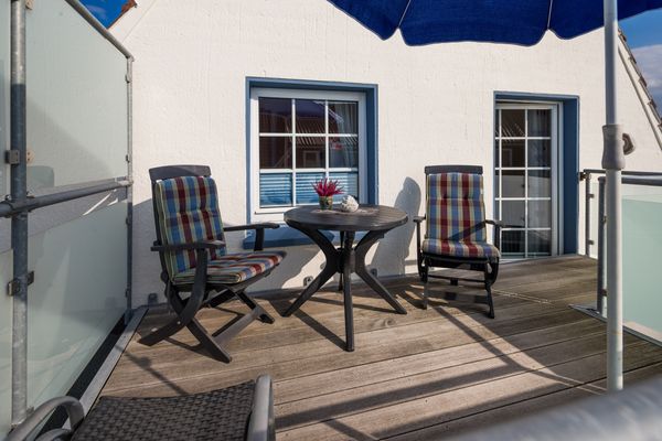  Ferienwohnung Wasserturm Norderney - Balkon