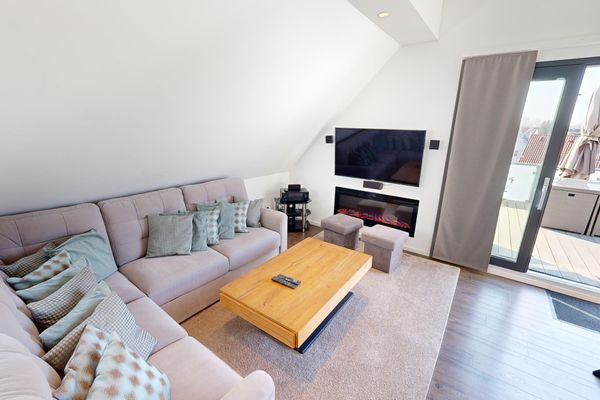 Ocean House Penthousewohnung Wolke 7 mit Whirlpool Timmendorf - Wohnzimmer