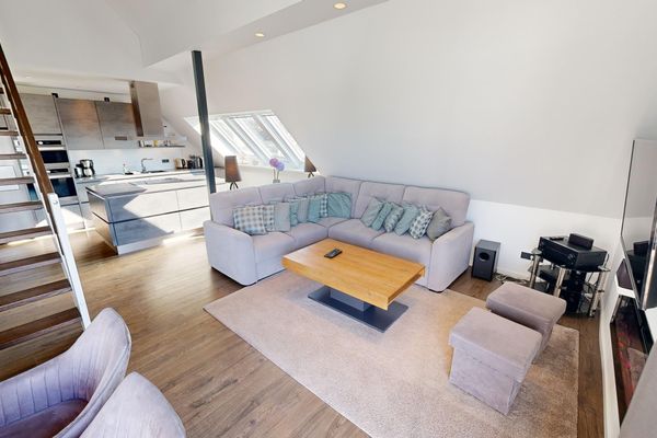Ocean House Penthousewohnung Wolke 7 mit Whirlpool Timmendorf - Wohnzimmer