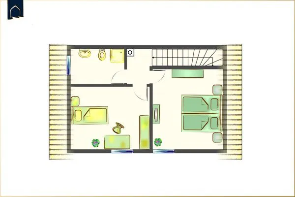 Grundriss  Ferienhaus Angela 1