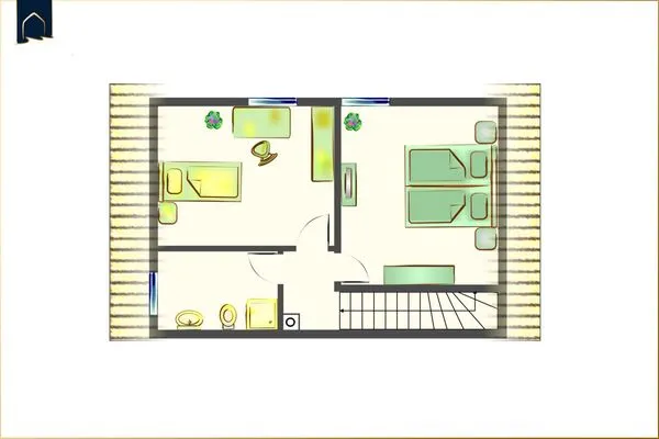 Grundriss  Ferienhaus Angela 2