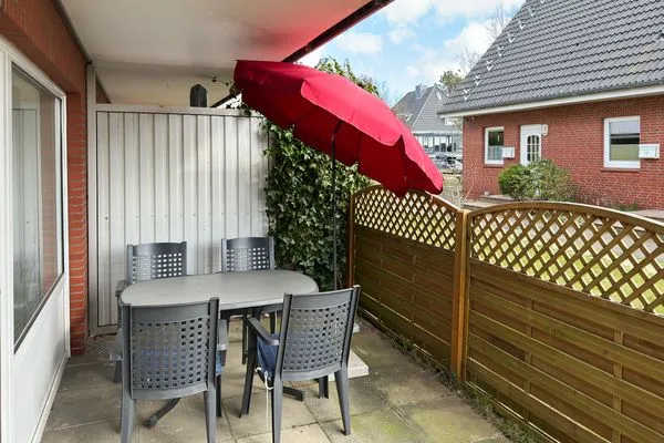 Terrasse Seeanemone Ferienwohnung "Gerding"