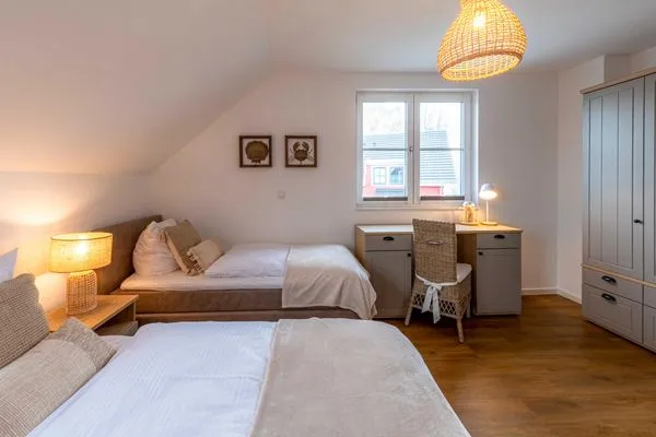 Einfamilienhaus Ostseenest Fuhlendorf mit Boxspringbett  Ostseenest