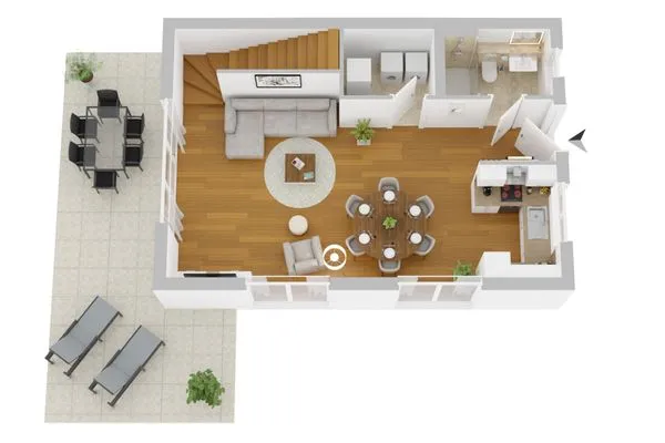 Einfamilienhaus Ostseenest Fuhlendorf - Erdgeschoss  Ostseenest