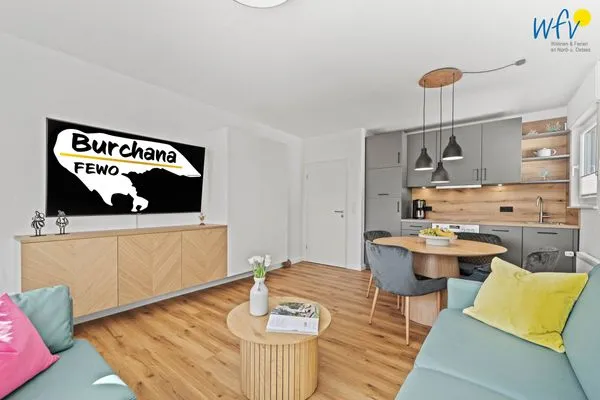 Wohnzimmer Haus Dortmund Ferienwohnung Burchana