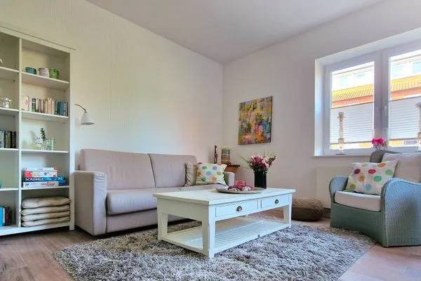 Wohnzimmer Haus Süderoog Ferienwohnung Achterdör