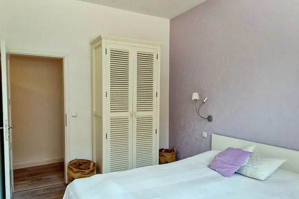 Schlafzimmer Haus Süderoog Ferienwohnung Achterdör