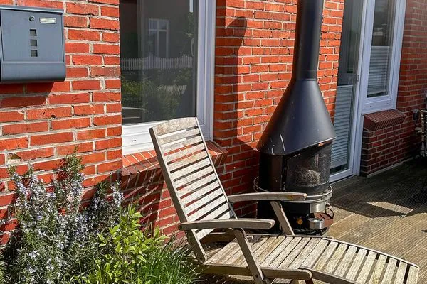 Terrasse Haus Süderoog Ferienwohnung Achterdör