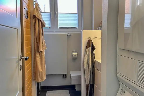 Badezimmer Haus Süderoog Ferienwohnung Achterdör