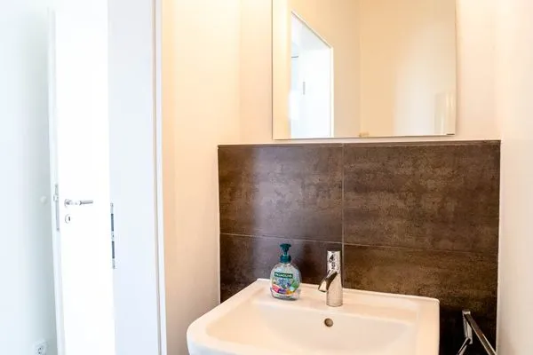 Badezimmer Haus Süderoog Ferienwohnung Vördör