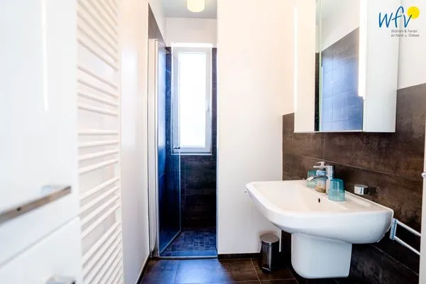 Badezimmer Haus Süderoog Ferienwohnung Vördör