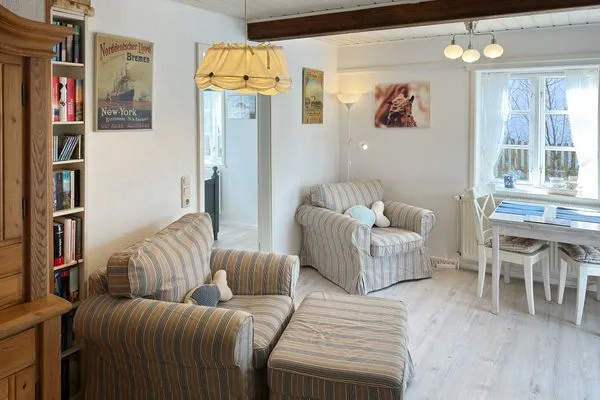 Wohnzimmer Hüs Sanskiin Ferienwohnung *Aawerkant*