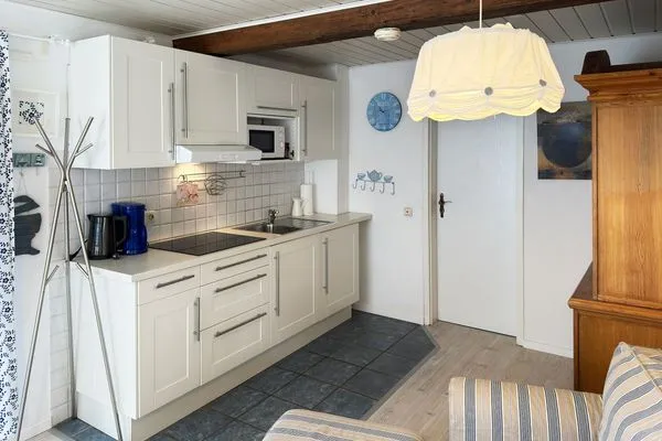 Küche / Küchenzeile Hüs Sanskiin Ferienwohnung *Aawerkant*