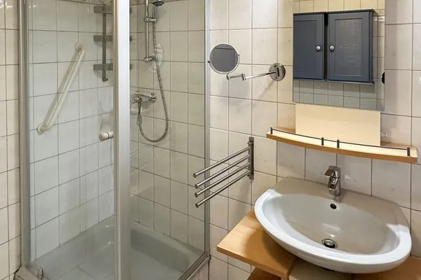 Badezimmer Hüs Sanskiin Ferienwohnung *Aawerkant*