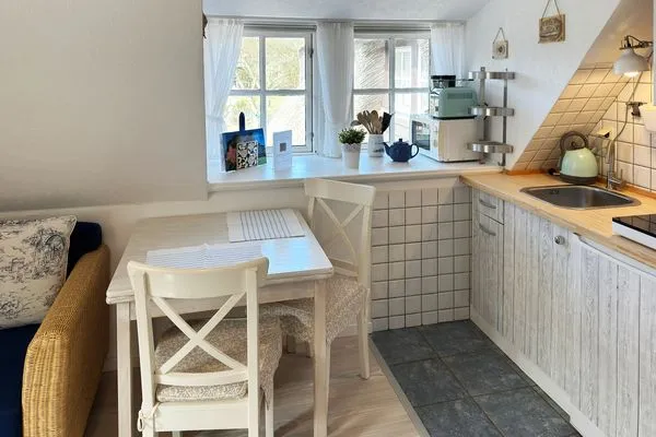 Küche / Küchenzeile Hüs Sanskiin Ferienwohnung *Eerdglüper*