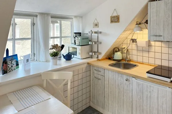 Küche / Küchenzeile Hüs Sanskiin Ferienwohnung *Eerdglüper*