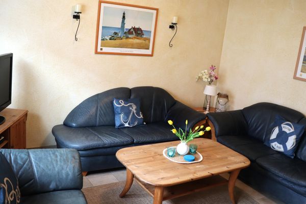  Ferienhaus DünenRose Carolinensiel - Wohnzimmer
