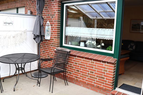  Ferienhaus DünenRose Carolinensiel - Terrasse