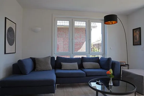 Wohnzimmer in der Ferienwohnung Weiße Düne 9 | Gen Norden in Wittdün auf Amrum Haus *Weiße Düne* Ferienwohnung *Weiße Düne 9 / Gen Norden*