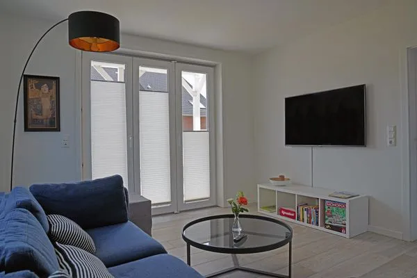 Wohnzimmer in der Ferienwohnung Weiße Düne 9 | Gen Norden in Wittdün auf Amrum Haus *Weiße Düne* Ferienwohnung *Weiße Düne 9 / Gen Norden*