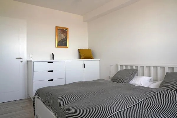 1. Schlafzimmer in der Ferienwohnung Weiße Düne 9 | Gen Norden in Wittdün auf Amrum Haus *Weiße Düne* Ferienwohnung *Weiße Düne 9 / Gen Norden*