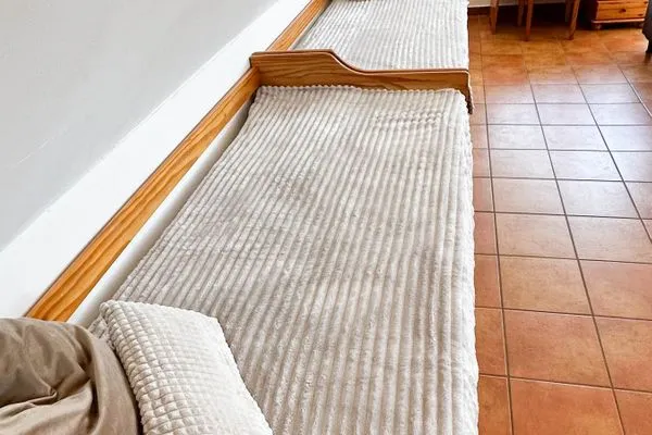 Wohnzimmer Haus Windland Ferienwohnung Boddenblick