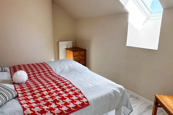 Schlafzimmer Haus Windland Ferienwohnung Boddenblick