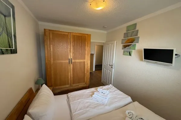 Schlafzimmer Ferienwohnung im Haus Nordland App 38