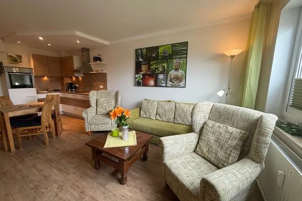 Wohnzimmer Ferienwohnung im Haus Nordland App 38