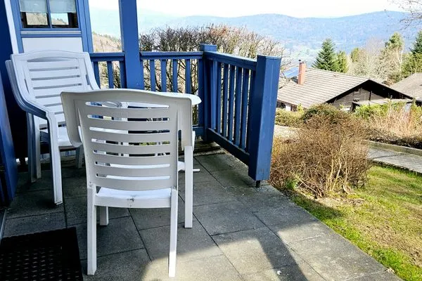Terrasse Ferienland Sonnenwald Ferienwohnung  "Blick zum Lallinger Winkel" Apartment 6