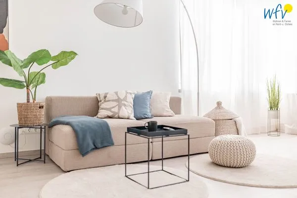 Wohnzimmer Haus Hummer Köbes Ferienwohnung Oscar