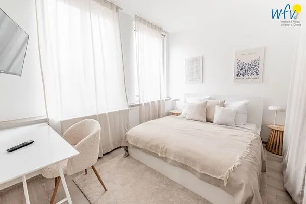 Schlafzimmer Haus Hummer Köbes Ferienwohnung Oscar