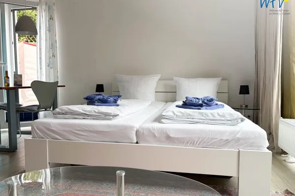 Schlafzimmer Villa Düna Ferienwohnung 1