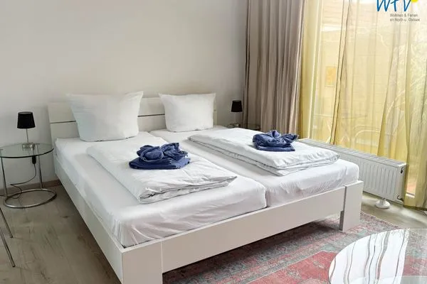 Schlafzimmer Villa Düna Ferienwohnung 1